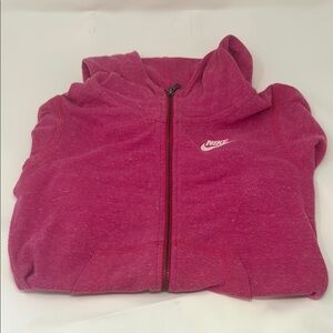 Girls Nike Fuchsia Zip-Up Hoodie